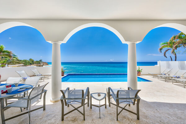 Etoile De Mer Villa on St. Martin Etoile De Mer Villa has amazing views of the Caribbean from the covered patio