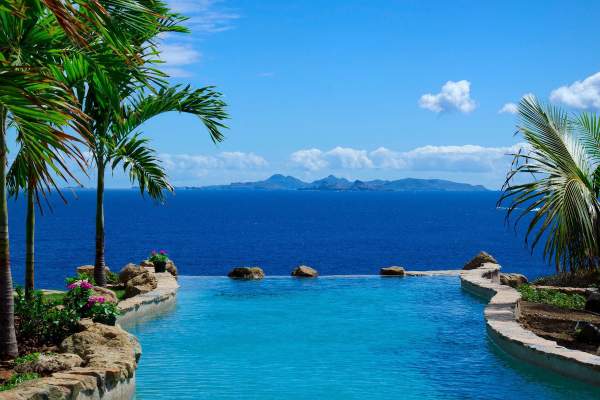 Villa Rosa on St. Martin Villa Rosa has amazing views out into the Caribbean and across the St. Barthelemy channel
