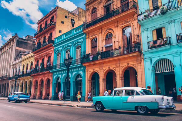 Color is everywhere in Cuba