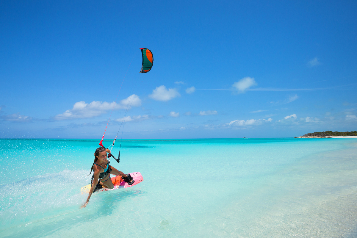 You have total control kiteboarding