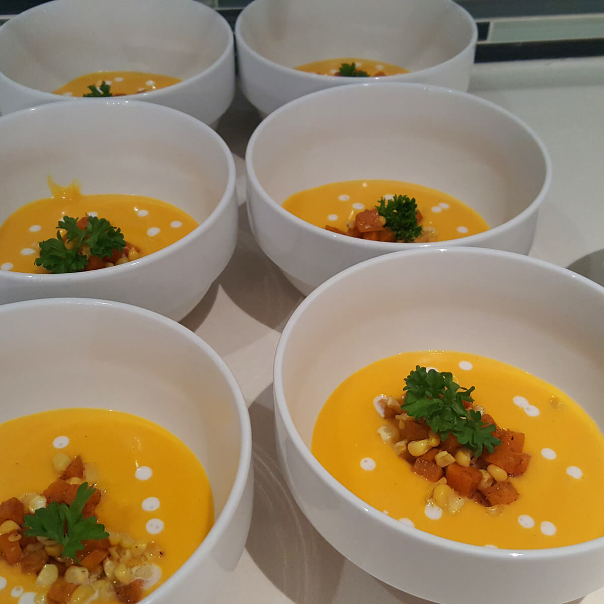 Roasted Pumpkin Soup, for a taste of autumn in the Caribbean